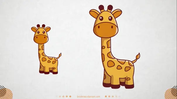 Comment dessiner une girafe facilement ? – Broderies Diamant