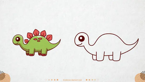 Comment dessiner un dinosaure facilement ?