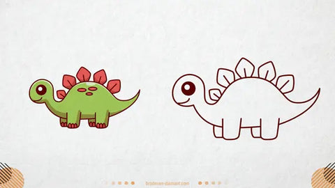 Comment dessiner un dinosaure facilement ?