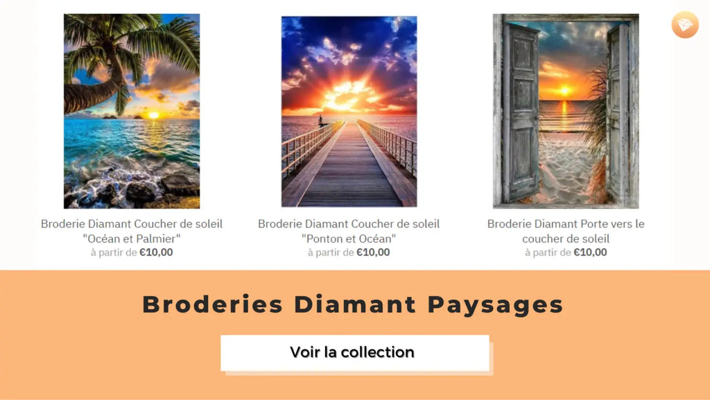 Broderies Diamant Paysages