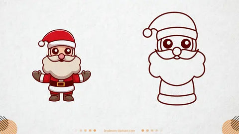 Comment dessiner facilement le Père Noël ?