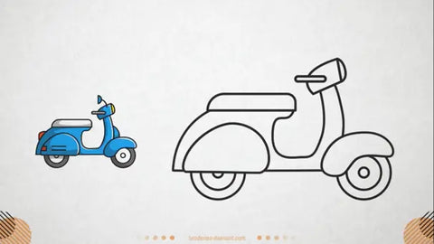 Comment dessiner une moto facilement ?