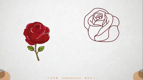 Comment dessiner une rose facilement ?