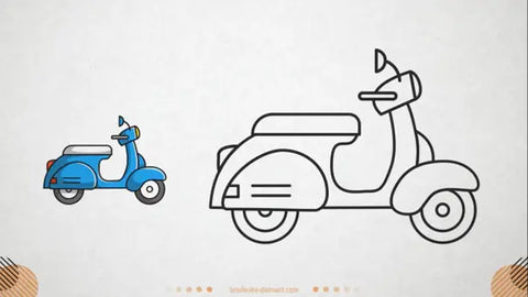 Comment dessiner une moto facilement ?