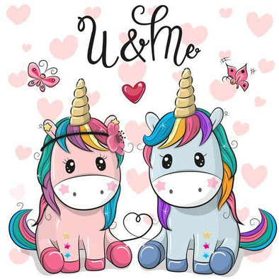 Broderie Diamant Licorne You & Me