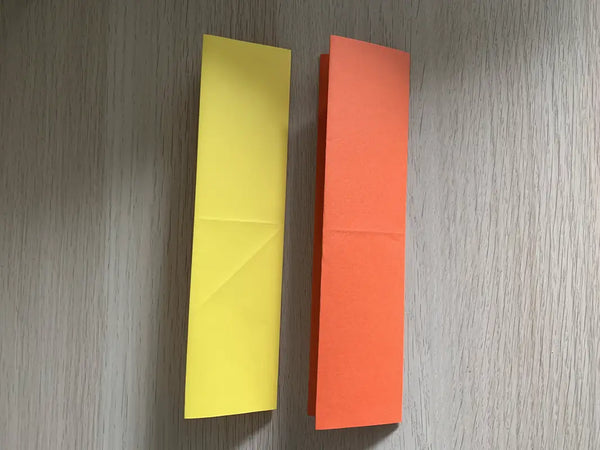 étape 2 origami naruto shuriken