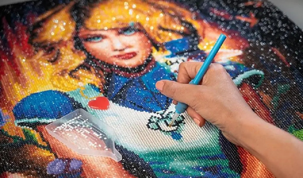 faire de la broderie diamant - diamond painting