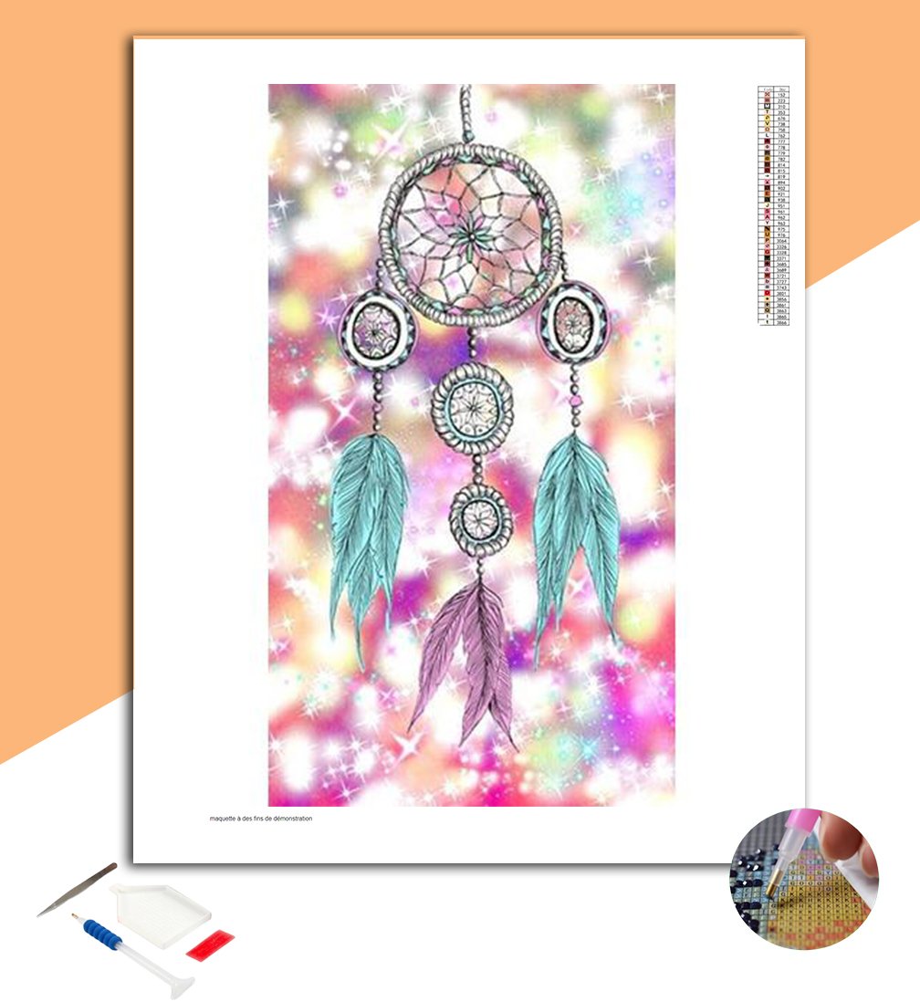 Peinture Diamant 5D Capteur De Rêves Diamond Painting Broderie Diamant