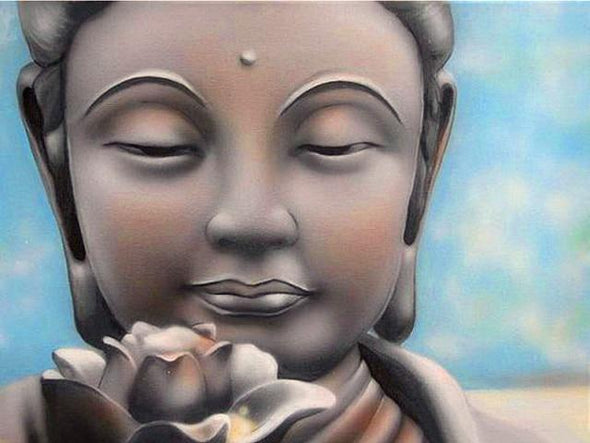 Broderie Diamant Bouddha Lotus