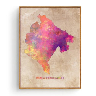 Broderie Diamant Carte Montenegro