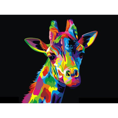 Broderie Diamant Girafe Multicolore