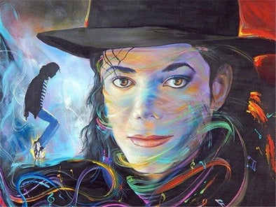 Broderie Diamant Multicolore Michael Jackson