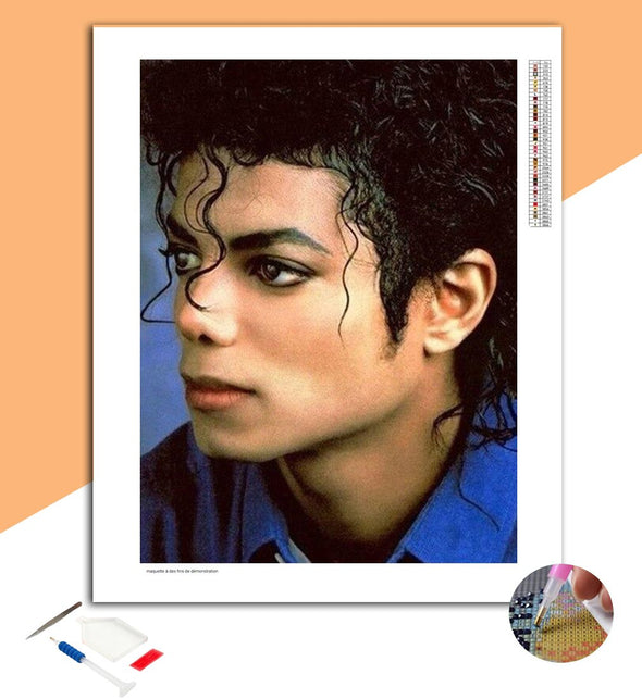 Broderie Diamant Portrait Michael Jackson