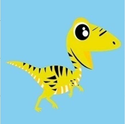 Broderie Diamant Raptor Jaune - Enfant