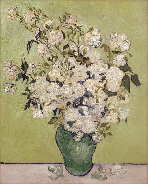 Broderie Diamant Van Gogh Vase de roses